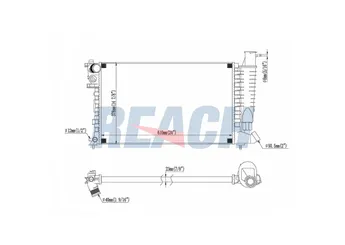 Su Radyatörü  RADISEN RR 63518  1301TH 1301TT 133004 1301K2 1301K1 1301TW 1301TY 96149206