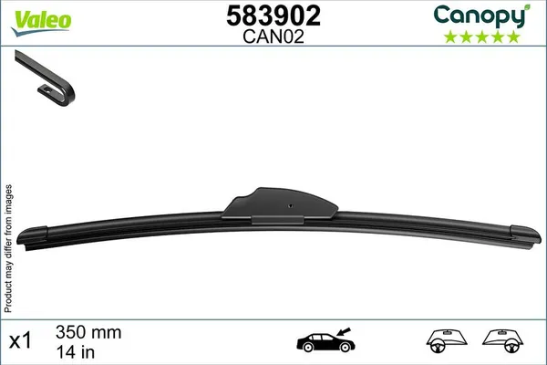 Silecek Süpürgesi Ön  350 mm - 14 inç Renault Captur II (01.2020->)  VALEO 583902