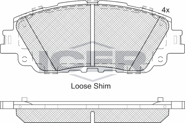 Fren Disk Balata Ön Toyota Prius (W60)(2023->)  OTOZONE FDO9133-R