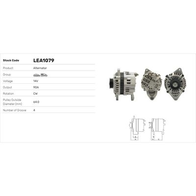 Alternatör  LUCAS ELEKTRIK LEA1079
