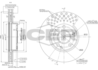 Fren Disk Ayna Ön Sağ ve Sol BRAXIS AE0878  2464210012 A2464210012 A246421001207 246421E11 A 246 421 00 12 2.46421E+11 246 421 00 12