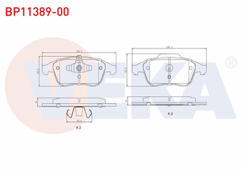 Fren Disk Balata Ön VEKA BP11389-00  