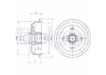 Kampana Arka Sağ veya Sol DELPHI BF107  6046462 77FB1113BC D8RZ1126A