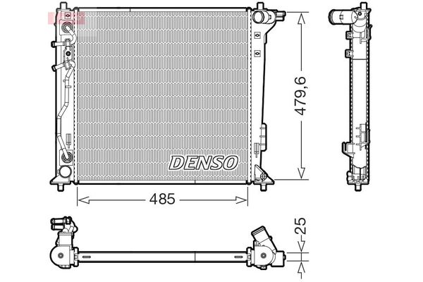 Su Radyatörü  DENSO DRM41030