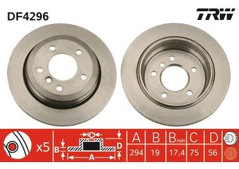 Fren Disk Ayna Arka Sağ ve Sol TRW DF4296  1166165 6864044 1 166 165 34211166165 34 21 1 166 165 34216855159 34 21 6 855 159 34216864044 34 21 6 864 044 6855159 6 855 159 6 864 044