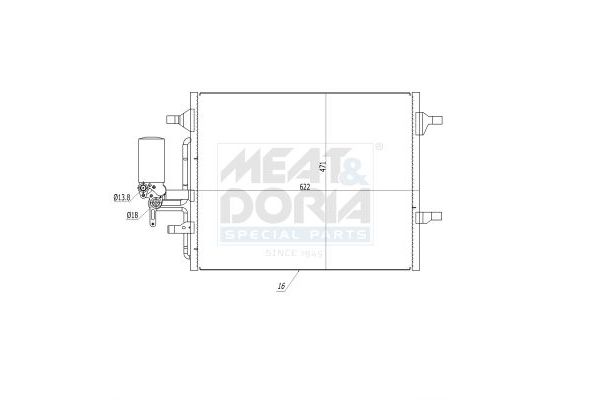 Klima Radyatörü  Volvo S60 Cross Country (03.2015->)  DELPHI CF20224