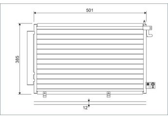 Klima Radyatörü  VALEO 814294  8V5119710BD 8V5119710BB AP3J19710CA 1513108 1521951 1526277 1787028 1787029 8V5119710BC