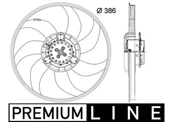 Radyatör Fan ve Motoru  MAHLE CFF 399 000P  1341121 13450416 13 41 121