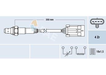 Oksijen (Lambda) Sensörü  FAE 77195  96507986 25177968 97172293 97224011 8972240110 8-97224-011-0 855303 855348 855380