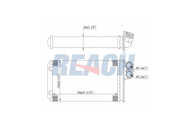 Kalorifer Radyatörü  Peugeot 406 S.Wagon (S1/S2)(01.1997->)  KRAFTVOLL 08050211