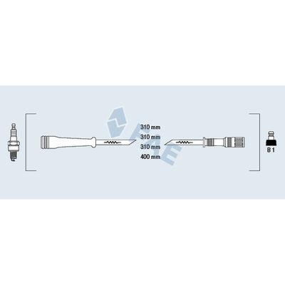 Buji Kablosu  Renault Espace /Grand Espace (JE0)(12.1996->)  ÜNÜVAR 0564