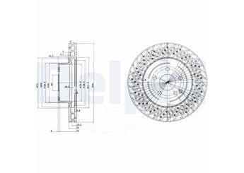 Fren Disk Ayna Ön Sağ ve Sol DELPHI BG3827  2204210812 220 421 0812 2204212512 220 421 2512 220421251264 220 421 251264 A2204210812 A220 421 0812 A2204212512 A220 421 2512 A220421251264 A220 421 251264