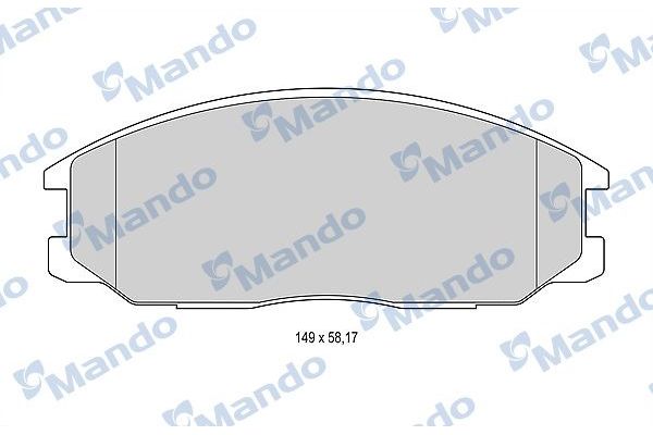 Fren Disk Balata Ön Hyundai Santa Fe (SM)(2001->)  MANDO MBF015150