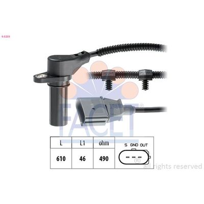 Krank Sensörü  Volkswagen Lupo (6X1/6E1)(10.1998->2005)  FACET 9.0259