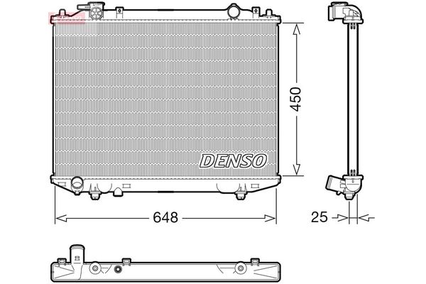 Su Radyatörü  DENSO DRM10117