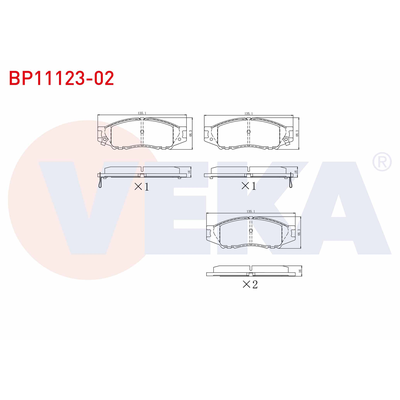 Fren Disk Balata Ön VEKA BP11123-02