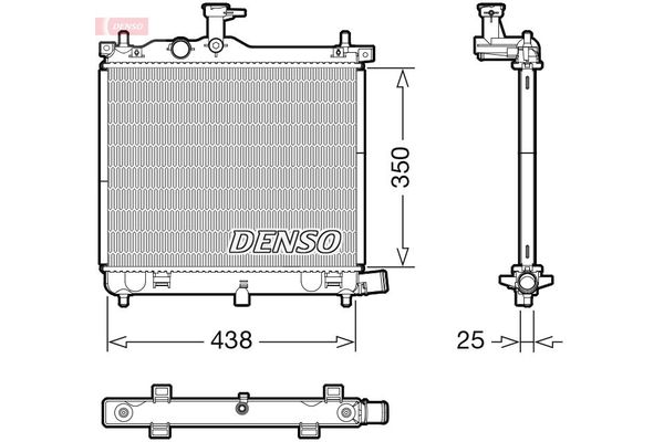 Su Radyatörü  DENSO DRM41021