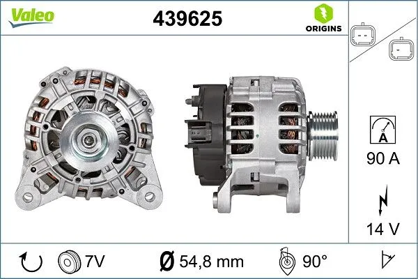 Alternatör  VALEO 439625