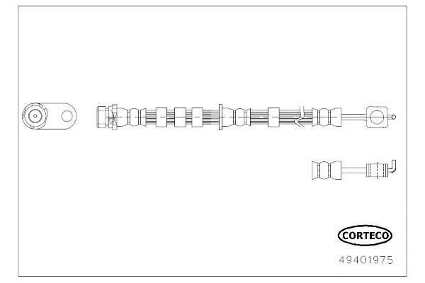 Fren Hortumu Ön Sol Ford Fiesta (CNN)(2012->)  SWAPP 40230