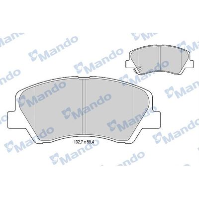 Fren Disk Balata Ön Kia Rio (UB)(2011->)  MANDO MBF015271