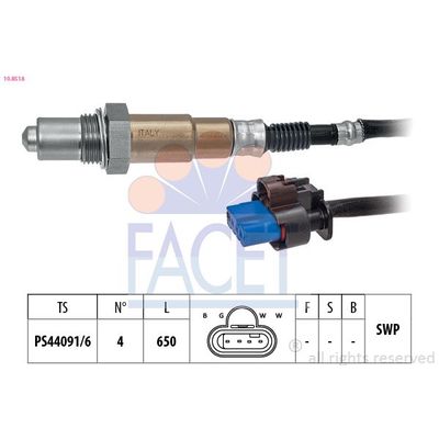 Oksijen (Lambda) Sensörü  Ford S-MAX (CDR)(2015->)  FACET 10.8518