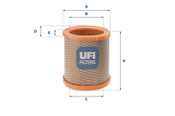 Hava Filtresi  Peugeot 106 (S2)(04.1996->)  UFI 27.258.00
