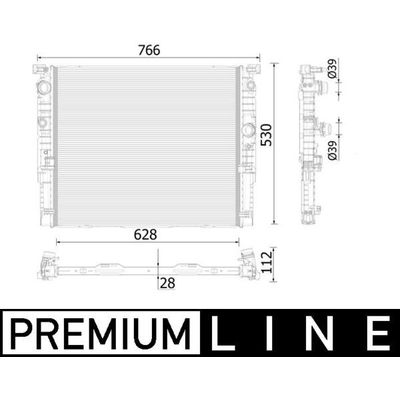 Su Radyatörü  BMW 7 Serisi (G11/G12)(10.2015->)  MAHLE CR 937 000P