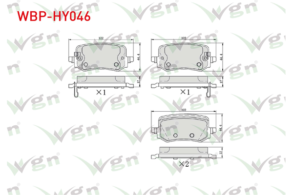 Fren Disk Balata Arka WGN WBP-HY046