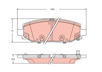 Fren Disk Balata Ön MGA 55841  68385238AA
