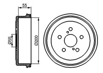 Kampana Arka Sağ veya Sol BOSCH 0 986 477 139  4243120190 4243105010 42431 05010 42431 20190