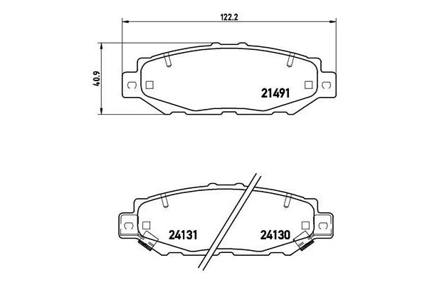 Fren Disk Balata Arka BREMBO P 83 038