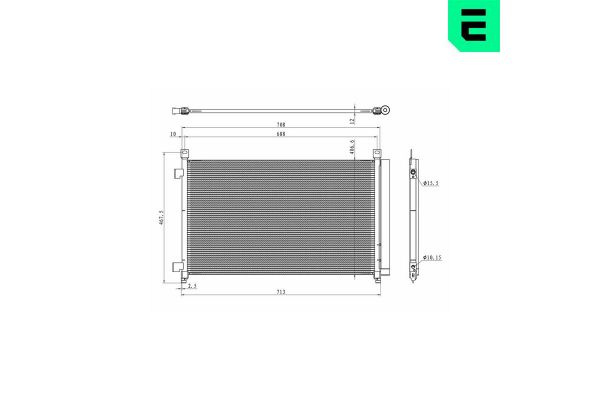 Klima Radyatörü  Nissan X-Trail (T32)(04.2014->)  ERA 667335