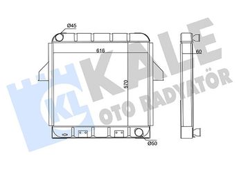 Su Radyatörü  KALE 112600  1300209 2M15824 2M 15824