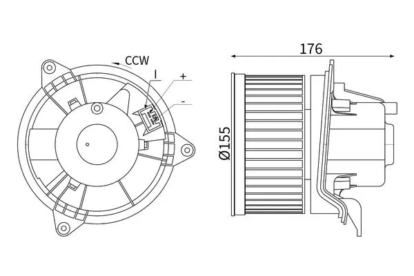Kalorifer Motoru  MAHLE AB 434 000S