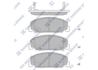 Fren Disk Balata Ön SANGSIN SP1427  45022SH3G11 45022SA6N50 WVA21330 45022SA6505 45022SA6600 45022SB2980 45022SB6672 45022SB6673 45022SH3A03 45022SH3G10 45022SH3G12 45022SH3G13 45022SH3G14 45022SR8A00 45022SR8A01