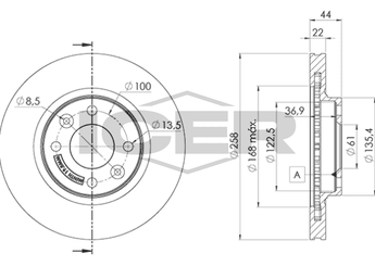 Fren Disk Ayna Ön Sağ ve Sol MAGNETI MARELLI 360704026100  402066839R 402062212R 40 20 622 12R 402063149R 40 20 631 49R 402067615R 40 20 676 15R 4534200100 453 420 01 00 A4534200100 A 453 420 01 00
