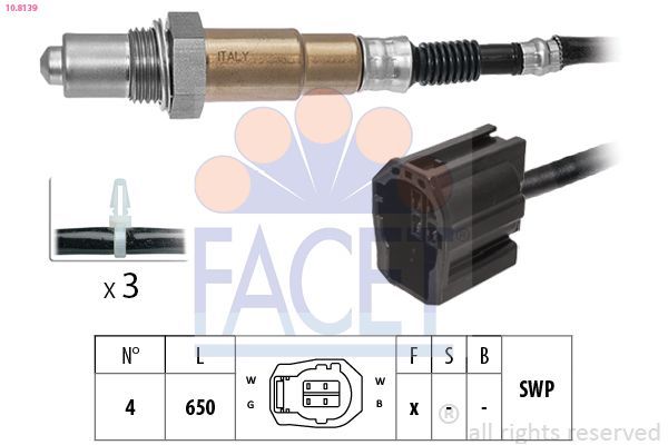 Oksijen (Lambda) Sensörü  FACET 10.8139
