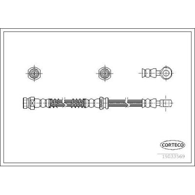 Fren Hortumu Ön Sağ veya Sol Mitsubishi Outlander (CU0W)(2003->)  KRAFTVOLL 07080585