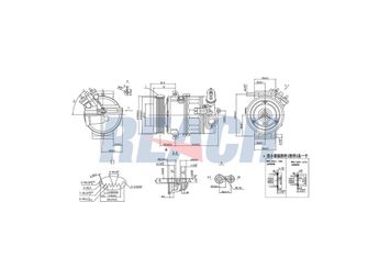 Klima Kompresörü  VALEO 811236  6854109 13232305 13232307 13250604 6854112 13262839