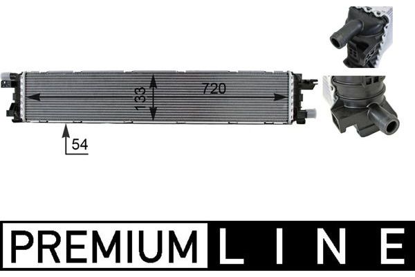 Su Radyatörü  Audi A6 Sedan (4G2)(12.2010->)  MAHLE CIR 1 000P