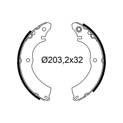 Fren Pabuçlu Balata Arka VALEO 564331