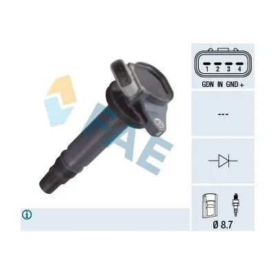 Ateşleme Bobini  Daihatsu Terios (J2...)(2006->2013)  FAE 80366