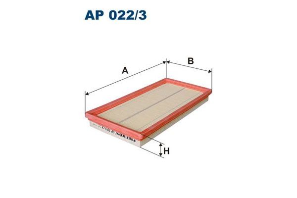 Hava Filtresi  Fiat 500 (150) Cabrio (2009->)  FILTRON AP 022/3