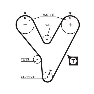 Triger Kayışı  Mitsubishi Galloper (Hyundai)(02.1998->2001)  GATES 5228XS