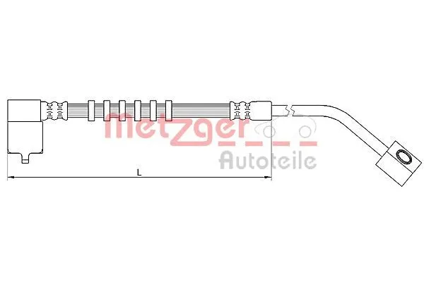 Fren Hortumu Ön Sol Chrysler PT Cruiser (2000->)  FIAT ORJINAL K04860069AD