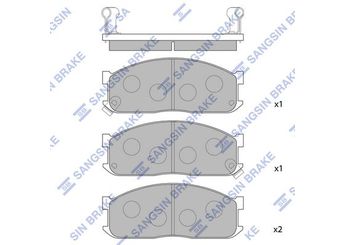 Fren Disk Balata Arka SANGSIN SA019  182326310B