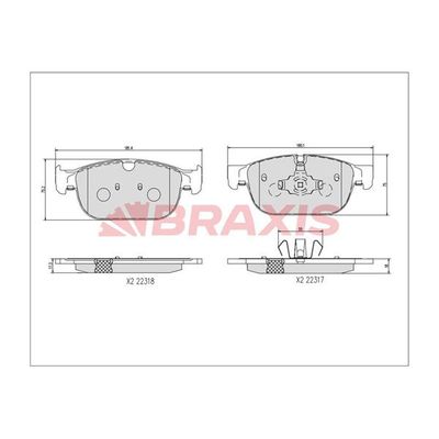 Fren Disk Balata Ön BRAXIS AA0727