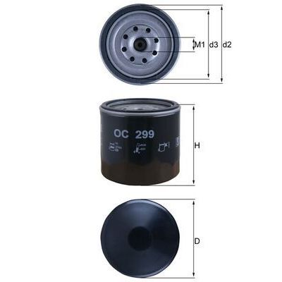 Yağ Filtresi Ön MAHLE OC 299