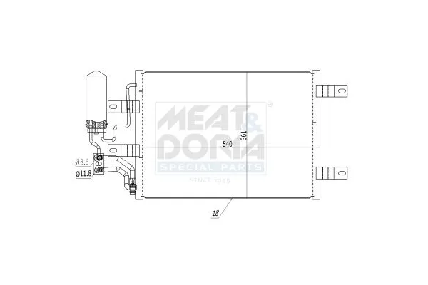 Klima Radyatörü  BEHR 8FC 351 302-551