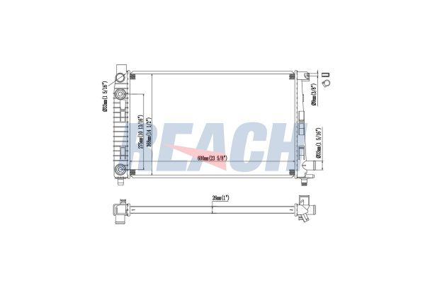 Su Radyatörü  Mercedes Vaneo Compact Van (BM 414)(10.2001->)  FORD ORJINAL XM348005KD